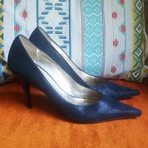 Jessica Simpson Black Pointy Toe Heels Suedey 10